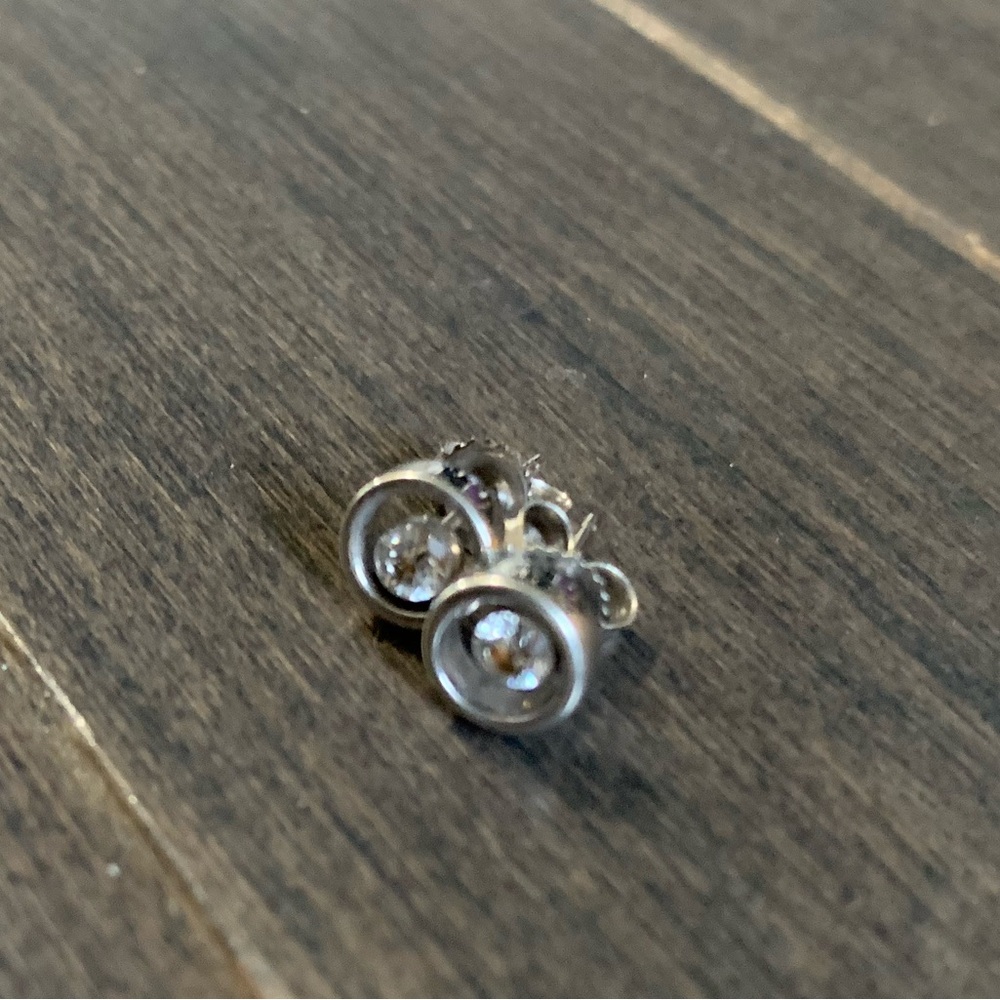 0.20 CTW 10K White Gold Diamond Stud Earrings